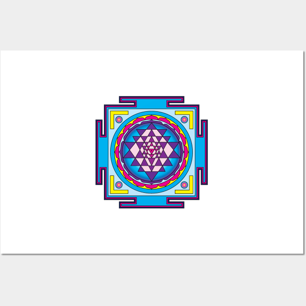 Sri Yantra Mandala Wall Art by GalacticMantra